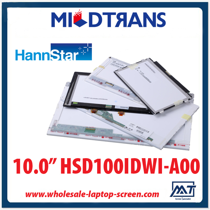 10.0 "Hannstar WLED-Hintergrundbeleuchtung LED-Bildschirm Laptop HSD100IDWI-A00 1024 × 600 cd / m2 250 C / R 500: 1