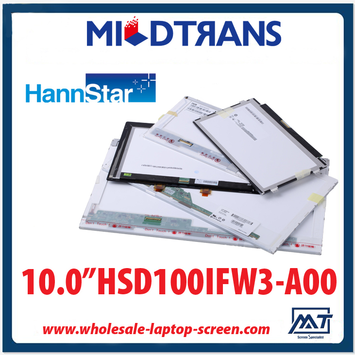 10.0 "ordenadores portátiles de retroiluminación WLED HannStar panel LED HSD100IFW3-A00 1024 × 600 cd / m2 180 C / R 500: 1