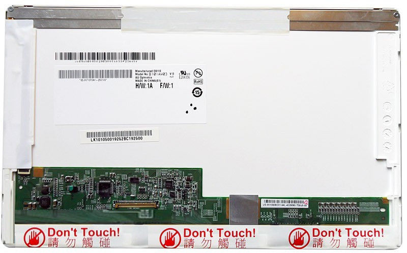 10.1“AUO WLED背光LED屏幕的笔记本电脑B101AW03 V0 10​​ 24×600 cd / m 200 ℃ / R 400: 1