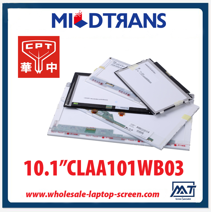 10.1 "CPT WLED arka aydınlatma dizüstü TFT LCD CLAA101WB03 1366 × 768 cd / m2 300 ° C / R 400: 1