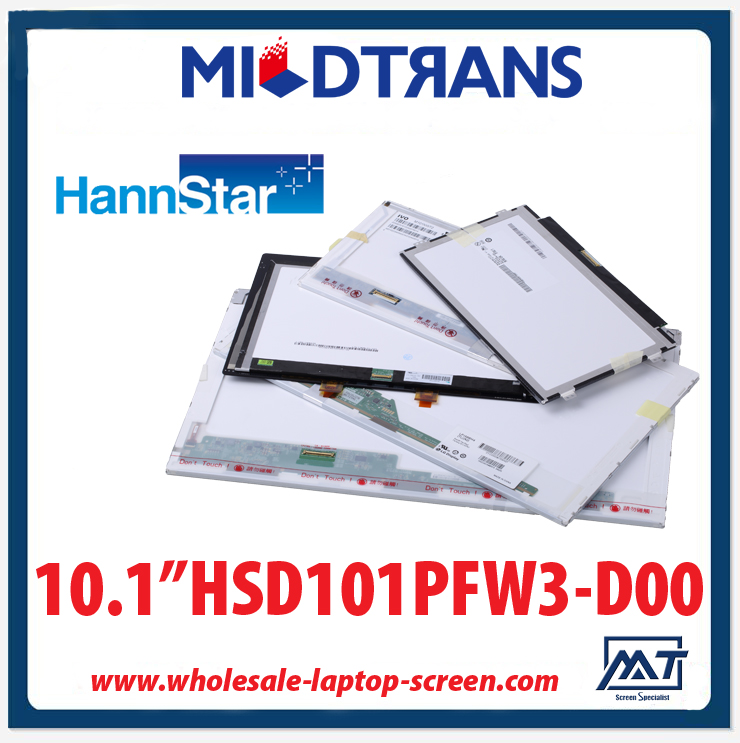 10.1 "Hannstar WLED-Hintergrundbeleuchtung Laptop-LED-Panel HSD101PFW3-D00 1024 × 600 cd / m2 220 C / R 700: 1