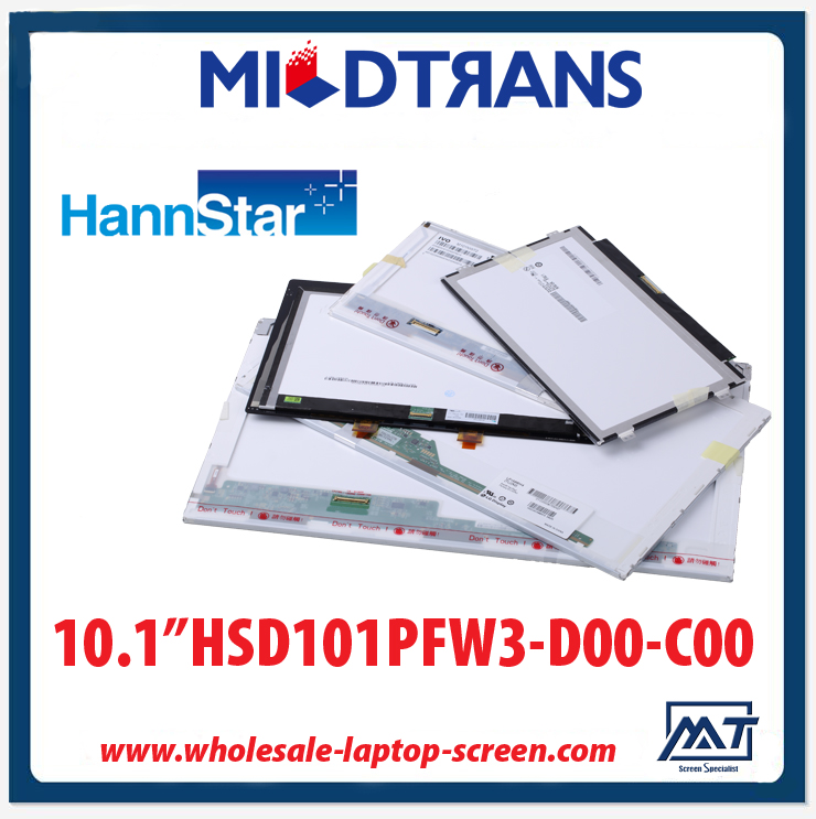 10.1 "Hannstar WLED-Backlight Notebook LED-Anzeige HSD101PFW3-A00 1024 × 600 cd / m2 180 C / R 500: 1