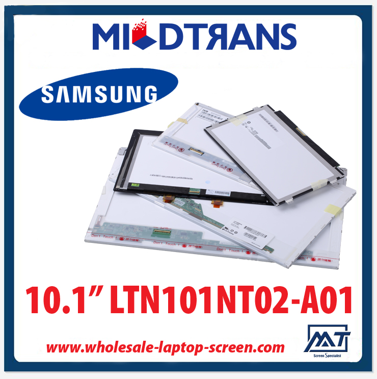 10,1 "portátil retroiluminación WLED SAMSUNG panel LED LTN101NT02-A01 1024 × 600 cd / m2 200 C / R 400: 1