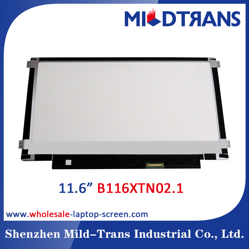 11.6“AUO WLED背光笔记本TFT LCD B116XTN02.1 1366×768 cd / m2的220 C / R 500：1