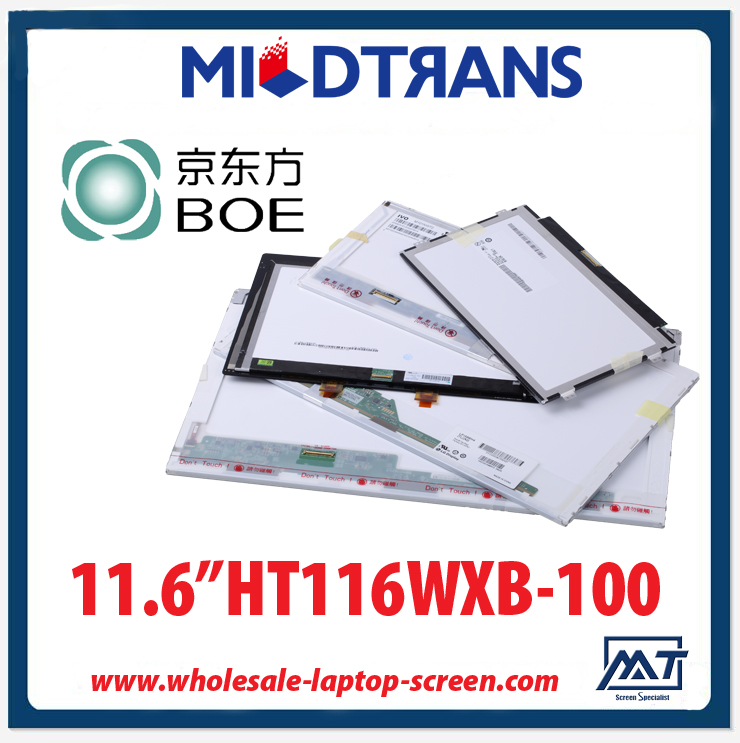 11.6 "BOE WLED dizüstü bilgisayar LED ekran HT116WXB-100 1366 × 768 cd / m2 200 ° C / R 500: 1