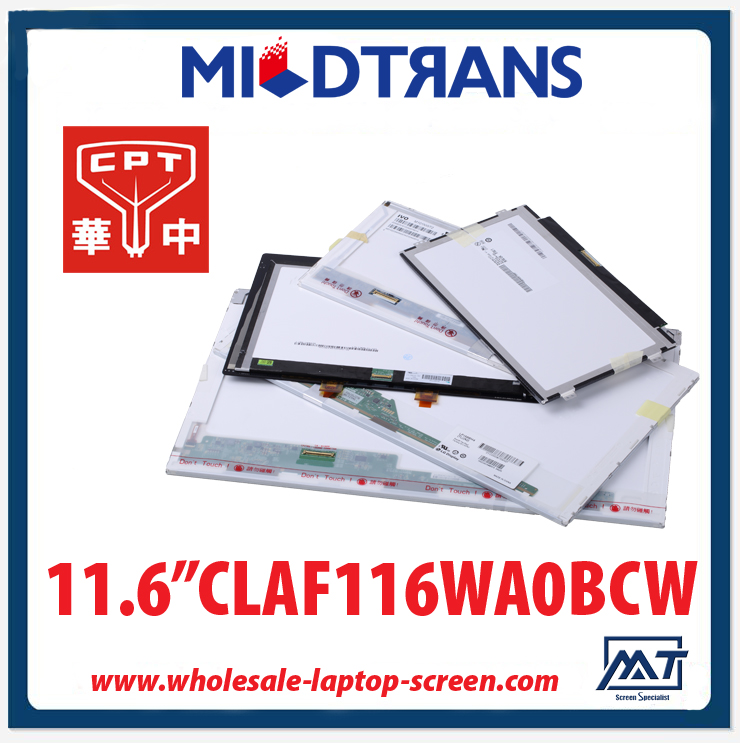 11.6 "CPT não notebook backlight computador célula aberta CLAF116WA0BCW 1366 × 768 cd / m2 0 C / R 400: 1