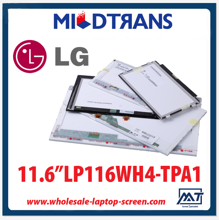 WLED-Backlight 11,6 "LG Display Notebook-TFT-LCD-LP116WH4 TPA1 1366 × 768 cd / m2 C / R