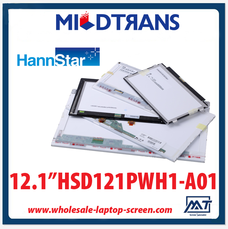 12,1 "pantalla LED portátil retroiluminación WLED HannStar HSD121PWH1-A01 1366 × 768 cd / m2 C / R