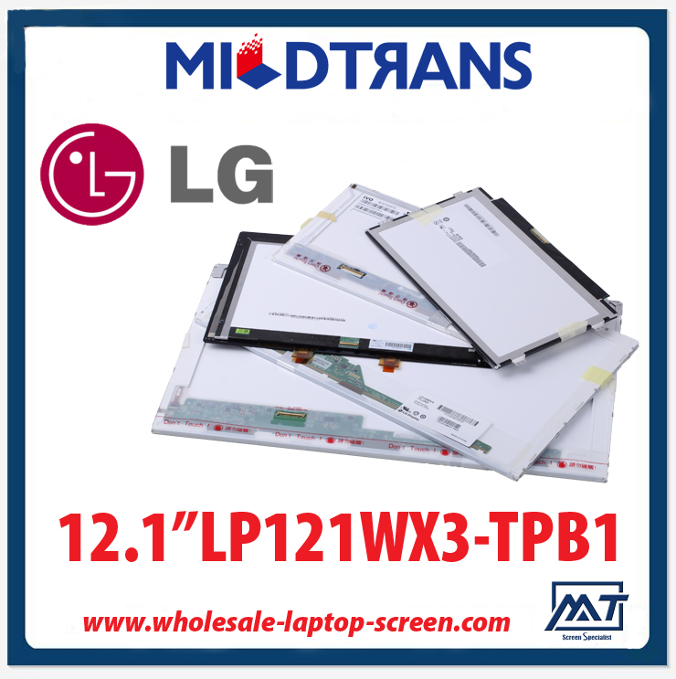12.1 "LG Display rétroéclairage WLED ordinateur portable panneau LED LP121WX3-TPB1 1280 × 800 cd / m2 200 C / R 300: 1