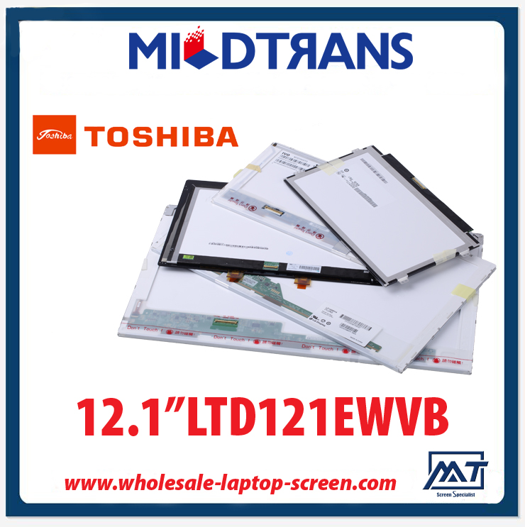 12.1 "TOSHIBA CCFL أجهزة الكمبيوتر المحمولة الخلفية لوحة LCD LTD121EWVB 1280 × 800