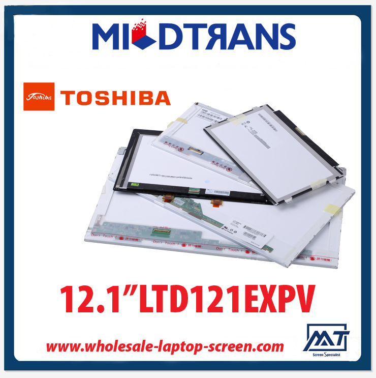 12.1 "notebook TOSHIBA CCFL de rétroéclairage LCD pc affichage LTD121EXPV 1280 × 800 cd / m2 C / R