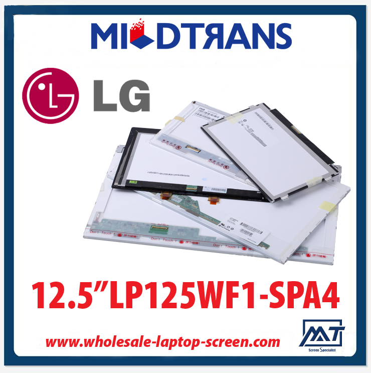 12.5 "LG 디스플레이 WLED 백라이트 노트북 LED 화면 LP125WF1-스파 4 1920 × 1080 CD / m2의 C / R