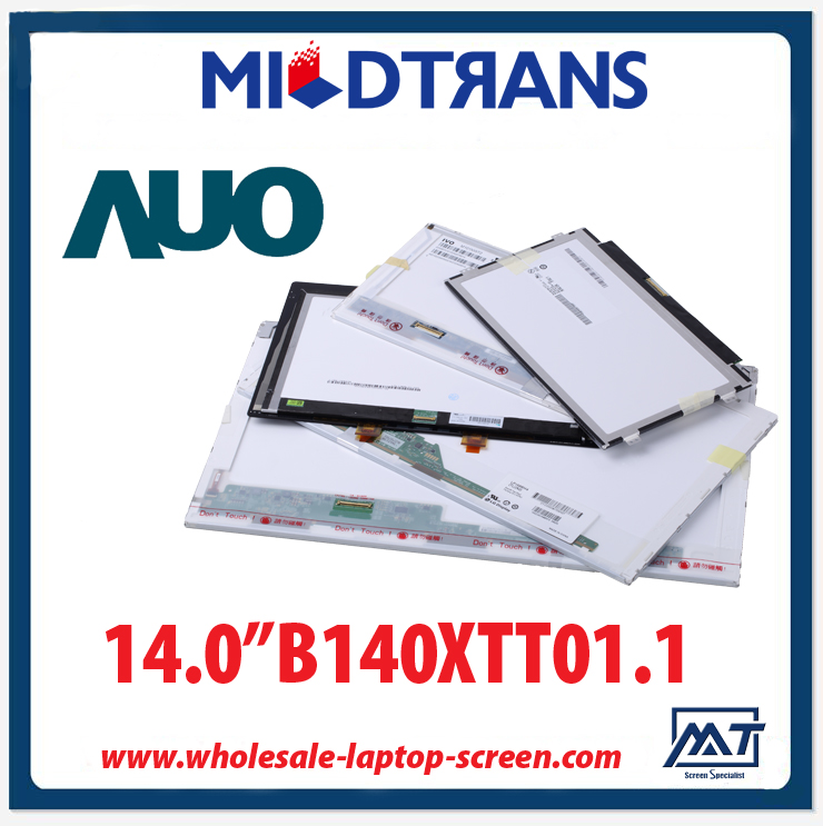 14.0 "AUO WLED 백라이트 노트북 LED 화면 B140XTT01.1 1366 × 768 CD / m2 200 C / R 500 : 1