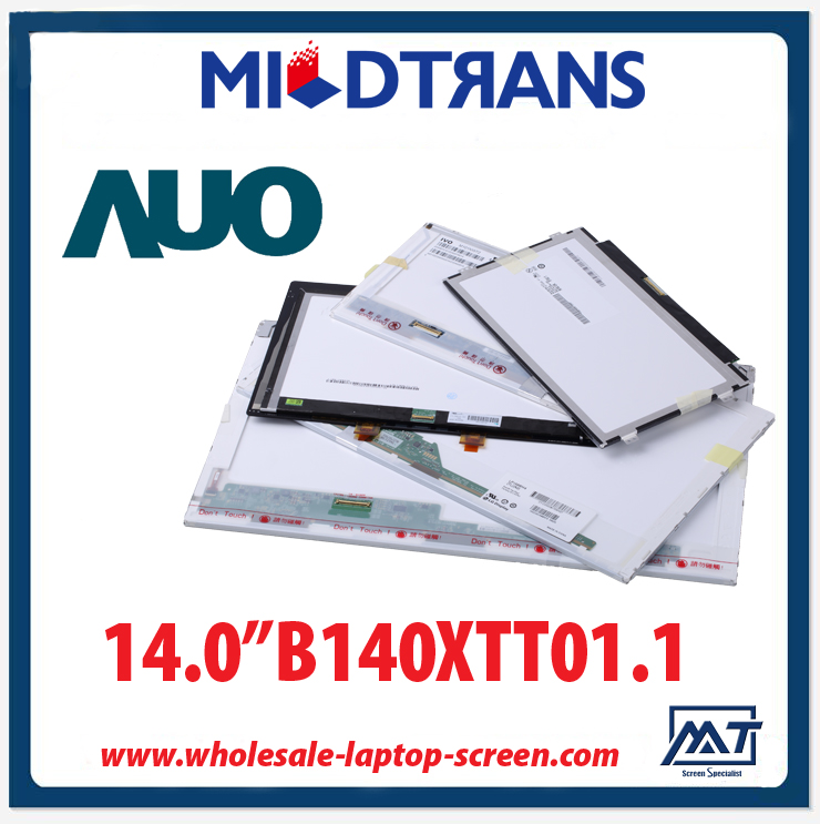 14.0 "AUO WLED arka LED ekran dizüstü bilgisayar B140XTT01.1 1366 × 768 cd / m2 200 ° C / R 500: 1