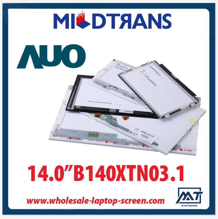 14.0 "AUO WLED 백라이트는 노트북 LED 패널 B140XTN03.1 1366 × 768