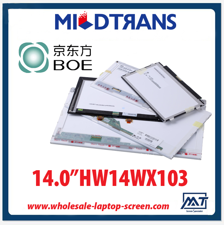 14.0 "WLED BOE portátiles retroiluminación HW14WX103 TFT LCD 1366 × 768