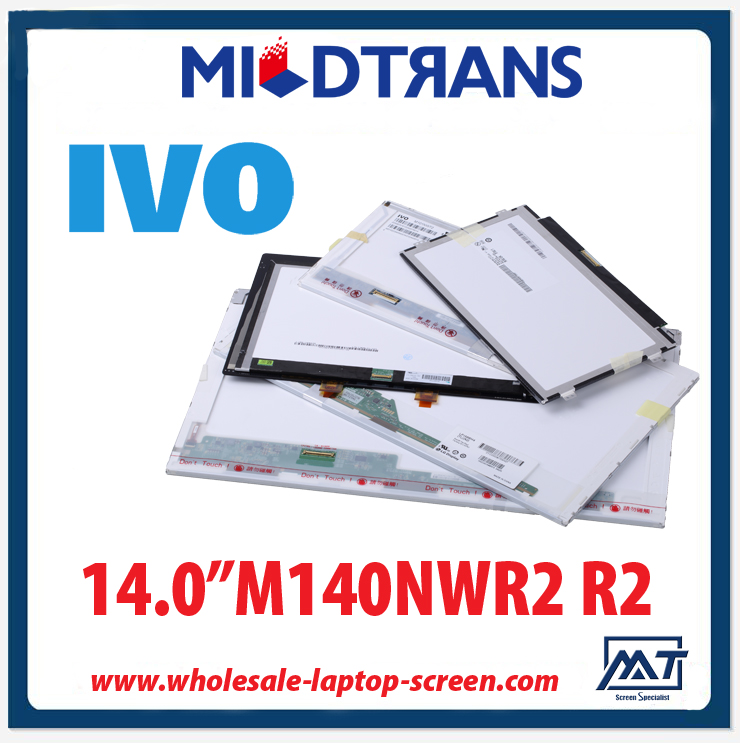 14.0 "IVO WLED أجهزة الكمبيوتر المحمولة الخلفية TFT LCD M140NWR2 R2 1366 × 768 CD / M2 200 C / R 500: 1