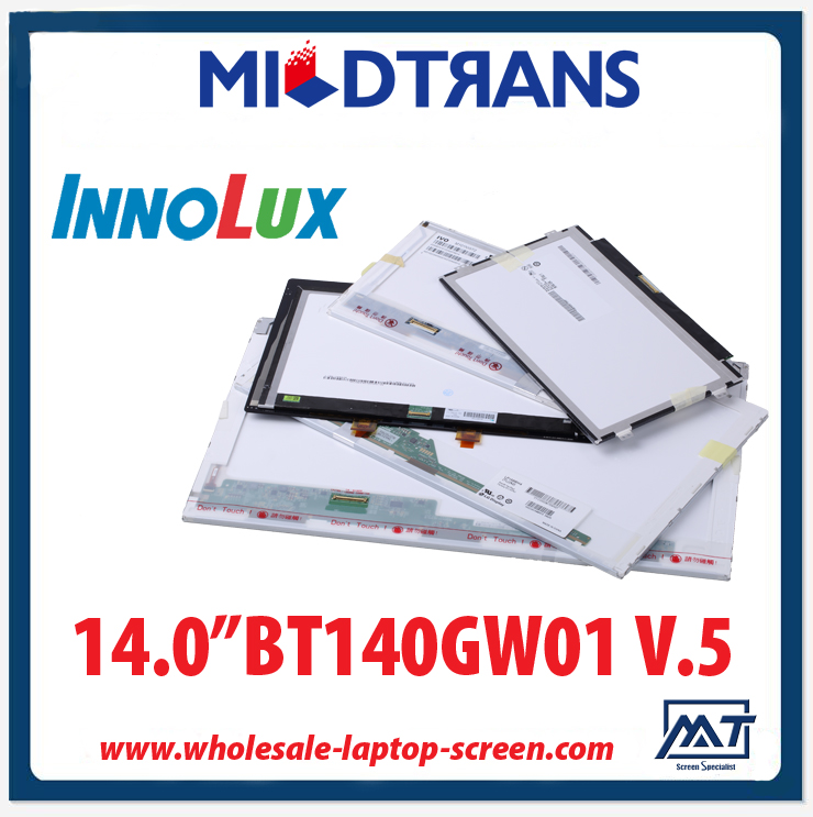 14.0 "Innolux WLED-Hintergrundbeleuchtung Laptop TFT LCD BT140GW01 V.5 1366 × 768 cd / m2 200 C / R 600: 1