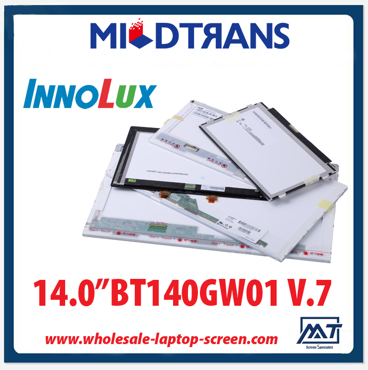 14.0" Innolux WLED backlight notebook computer TFT LCD BT140GW01 V.7 1366×768 cd/m2 200 C/R 600:1 