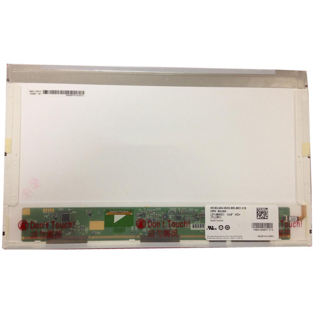 14.0 "LG Display WLED notebook pc rétroéclairage LED écran LP140WD1-SLT1 1600 × 900 cd / m2 300 C / R 400: 1