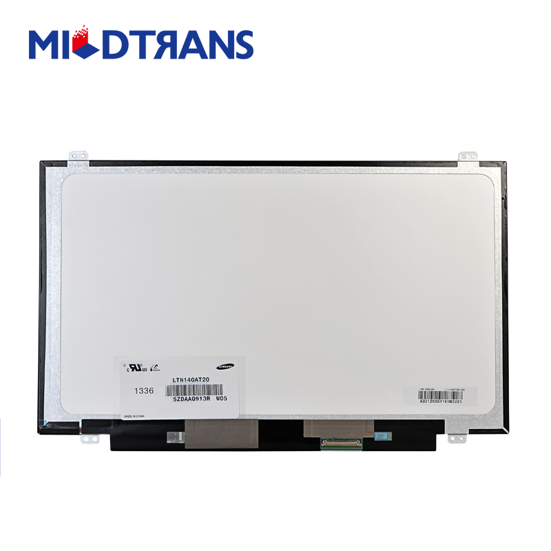 14.0 "삼성 WLED 백라이트 노트북 TFT LCD LTN140AT20-L02 1366 × 768 CD / m2 200 C / R 500 : 1