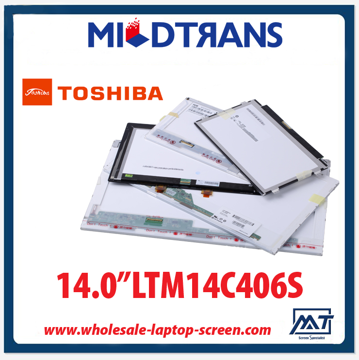 14.0 "TOSHIBA CCFL 백라이트 노트북 TFT LCD LTM14C406S 1024 × 768 CD / m2 70 C / R 250 : 1