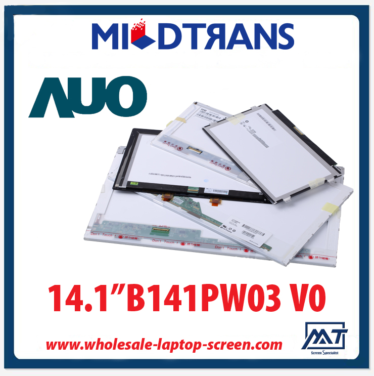 14.1“AUO CCFL背光源的笔记本电脑液晶屏B141PW03 V0 1440×900 cd / m2的200℃/ R 400：1