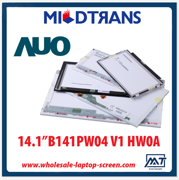 14.1“AUO WLED背光笔记本电脑的LED显示屏B141PW04 V1 HW0A 1440×900 cd / m2的300℃/ R 400：1