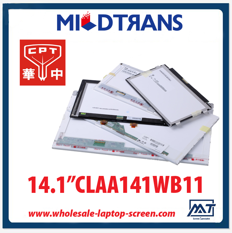 14.1 "CPT WLED 백라이트 노트북 LED 디스플레이 CLAA141WB11 1280 × 800 CD / m2 (220) C / R 400 : 1