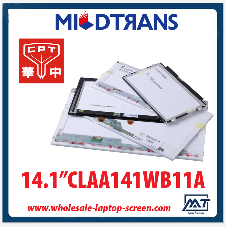 1 : 14.1 "CPT WLED 백라이트 노트북 컴퓨터는 1280 × 800 CD / m2 (220) C / R (400)를 표시 CLAA141WB11A를 LED