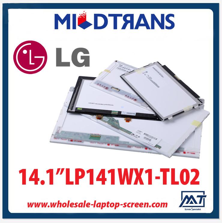 14.1 "LG Display CCFL aydınlatmalı dizüstü LCD panel LP141WX1-TL02 1280 × 800 cd / m2 185 ° C / R 350: 1