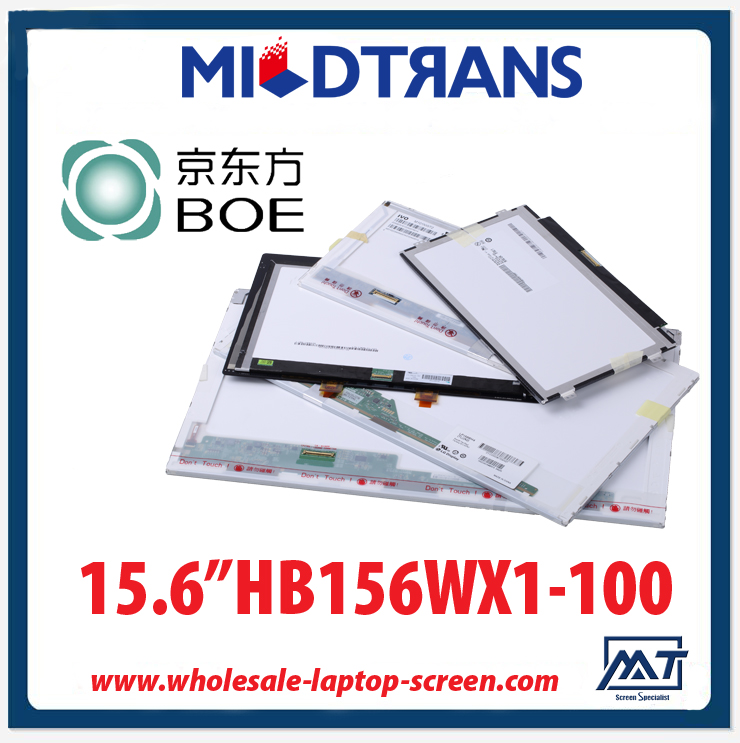 15.6 "BOE WLED dizüstü bilgisayar LED panel HB156WX1-100 1366 × 768 cd / m2 220 ° C / R 500: 1