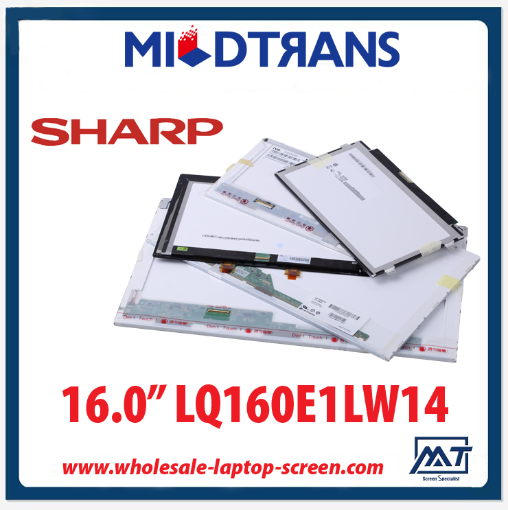 16.0 "SHARP CCFL arka dizüstü LCD panel LQ160E1LW14 1280 × 1024 cd / m2 C / R