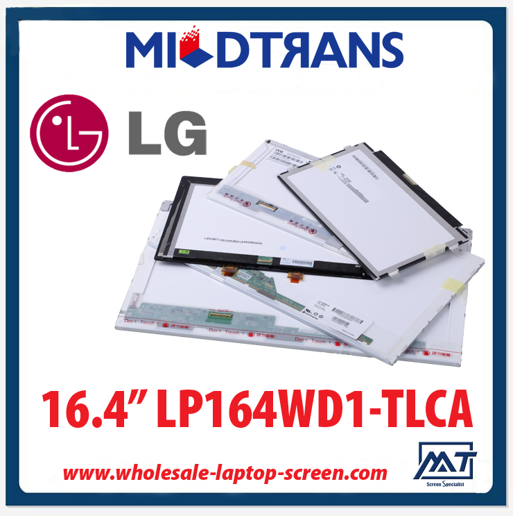 Cuaderno retroiluminación del panel LCD del ordenador personal 16.4 "LG Display CCFL LP164WD1-TLCA 1600 × 900 cd / m2 C / R