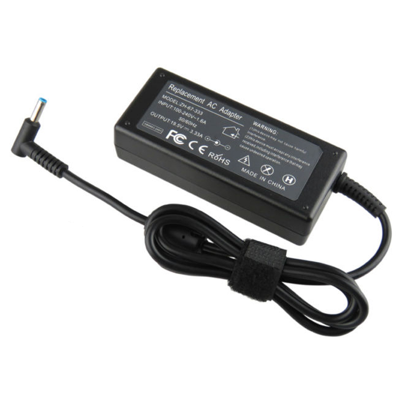 19.5V 3.33a pour HP Ordinateur portable Power Chaper AC Adaptateur AC ASPIRE HP-07 Port Bleu