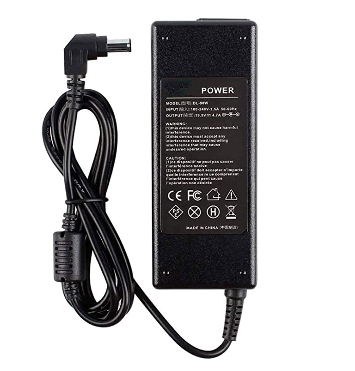 19.5V 4.7A 90W for Sony Ac Adapter Laptop Computer Charger Notebook PC Power Cord Supply Source Plug Connector Size: 6.5X4.4mm