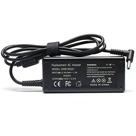 45W AC Power Laptop Adapter Supply Charger Cord for HP Pavilion X360 M3 11 13 15 Folio 1040 G1 G2 G3 Slatebook 14 HP Pro 410 G1 Chromebook 14 11 G3 G4 G5 19.5V 2.31A