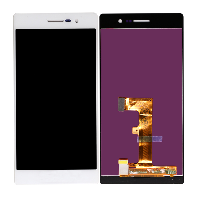 5.0 بوصة أسود / أبيض الهاتف المحمول شاشة LCD عرض لجهاز Huawei Ascend P7 LCD شاشة تعمل باللمس