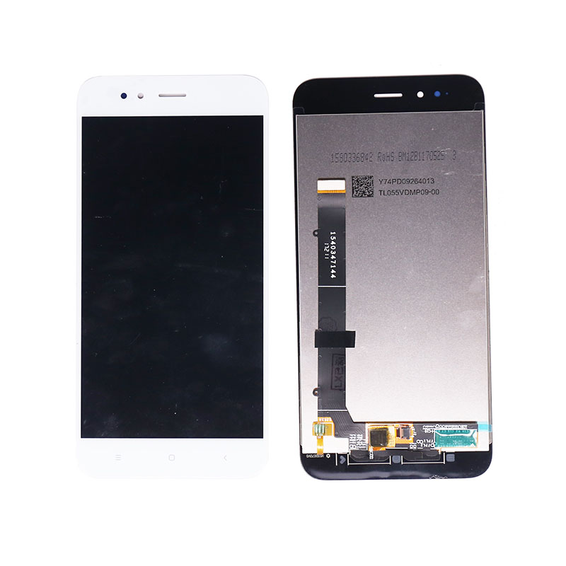 5.5 "Siyah / Beyaz Cep Telefonu Xiaomi Mi A1 5X LCD Ekran Dokunmatik Ekran Digitizer Meclisi
