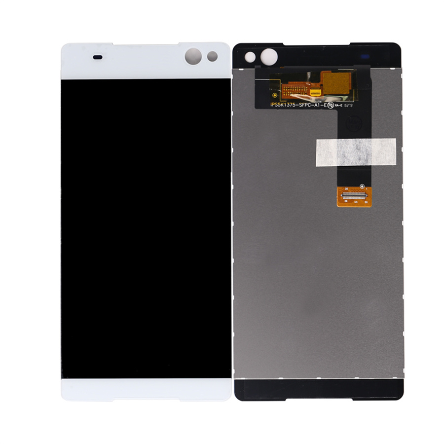 6.0 "Digitizer touch screen LCD per Sony Xperia C5 Ultra Display Assemblaggio del telefono cellulare Bianco