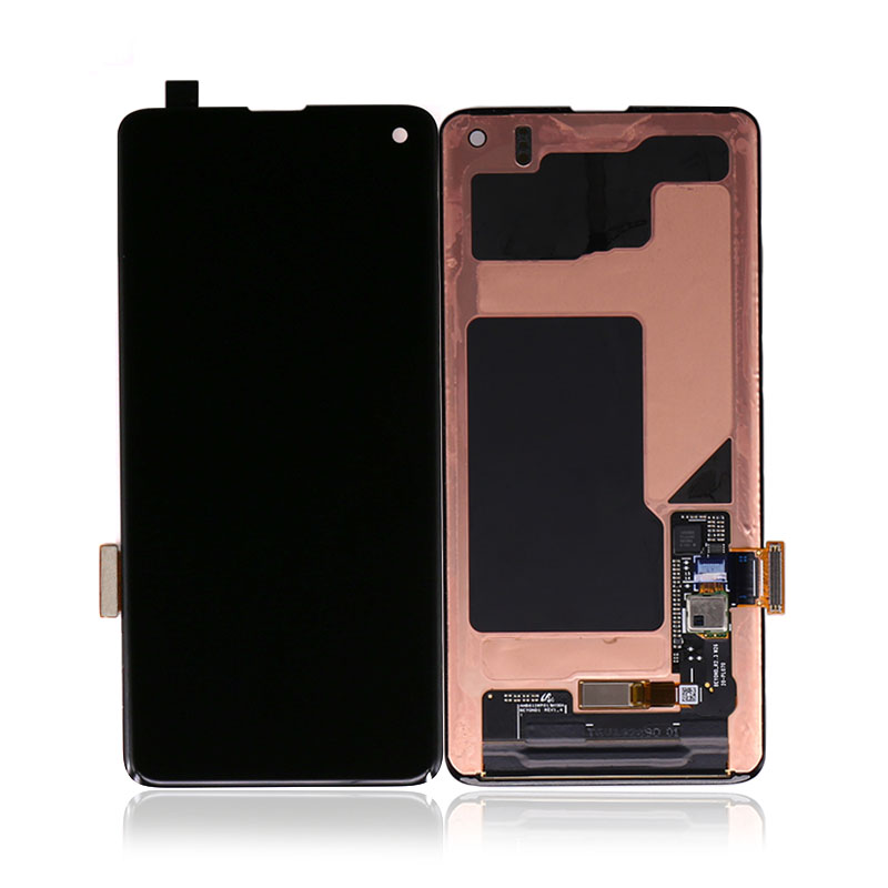 6.1 "Samsung S10 için OLED Cep Telefonu Dokunmatik Ekran Siyah