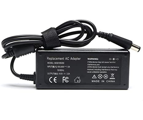 65W Laptop Charger AC/DC Adapter for HP Pavilion G4 G6 G7 M6; EliteBook 2540p 2560p 2570p 2730p 2740p 2760p 6930p 8440p 8460p Revolve 810, 820-G1, 820-G2, 840-G1, 840-G2, 850-G1, 850-G2 Folio 9470m