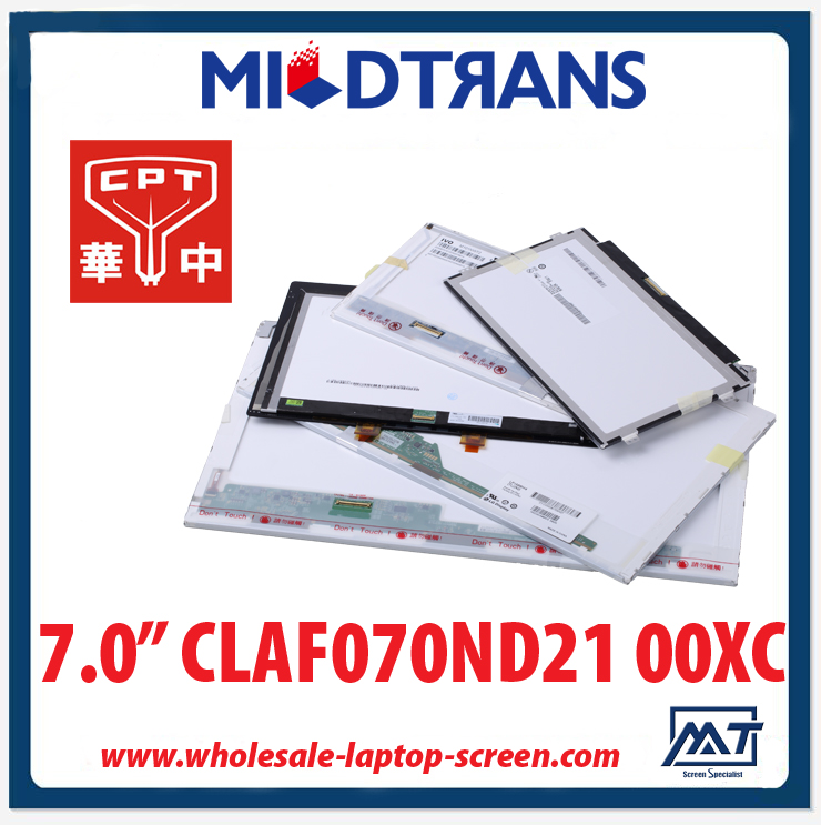 7,0 "CPT não há laptops backlight célula aberta CLAF070ND21 00XC 1024 × 600 C / R 700: 1