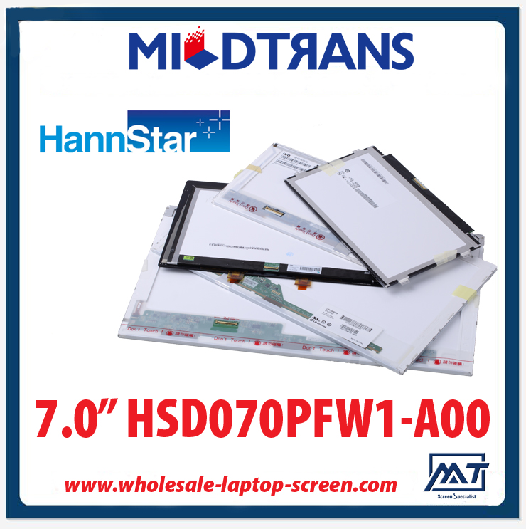 7.0 "HannStar WLED backlight laptop tela LED HSD070PFW1-A00 1024 × 600 cd / m2 450 C / R 800: 1