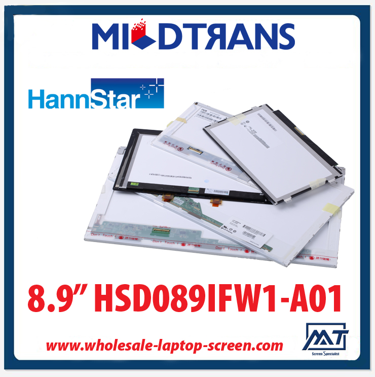 8.9 "HannStar WLED arka aydınlatma dizüstü LED ekran HSD089IFW1-A01 1024 × 600 cd / m2 180 ° C / R 500: 1
