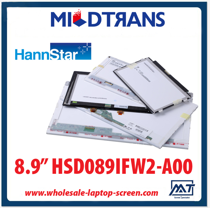 8.9 "pc HannStar WLED notebook retroiluminação LED exibir HSD089IFW2-A00 1024 × 600 cd / m2 a 200 C / R 500: 1