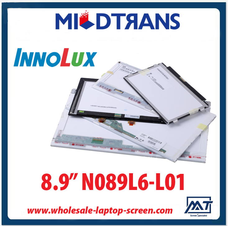 8.9 "computador painel de LED backlight notebook Innolux WLED N089L6-L01 1024 × 600 cd / m2 a 200 C / R 400: 1