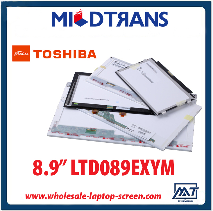 8.9 "TOSHIBA WLED الكمبيوتر الدفتري الإضاءة الخلفية LED الشاشة 1280 × 768 LTD089EXYM CD / M2 220 C / R 140: 1