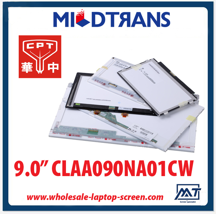 9.0 "CPT WLED-Backlight Notebook-Personalcomputers LED-Anzeige CLAA090NA01CW 1024 × 600 cd / m2 300 C / R 500: 1