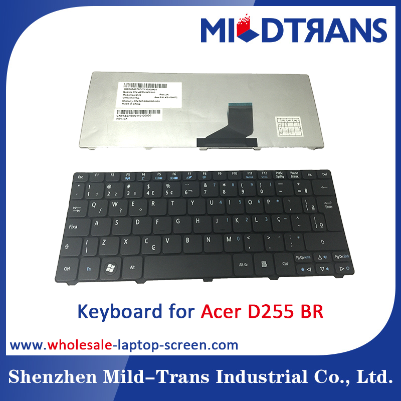 BR teclado laptop para Acer D255